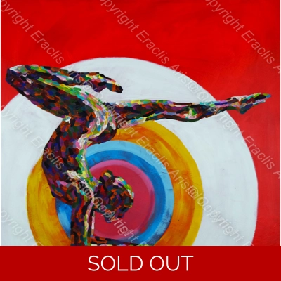 SOLD Yoga "Scorpion" Pose 840